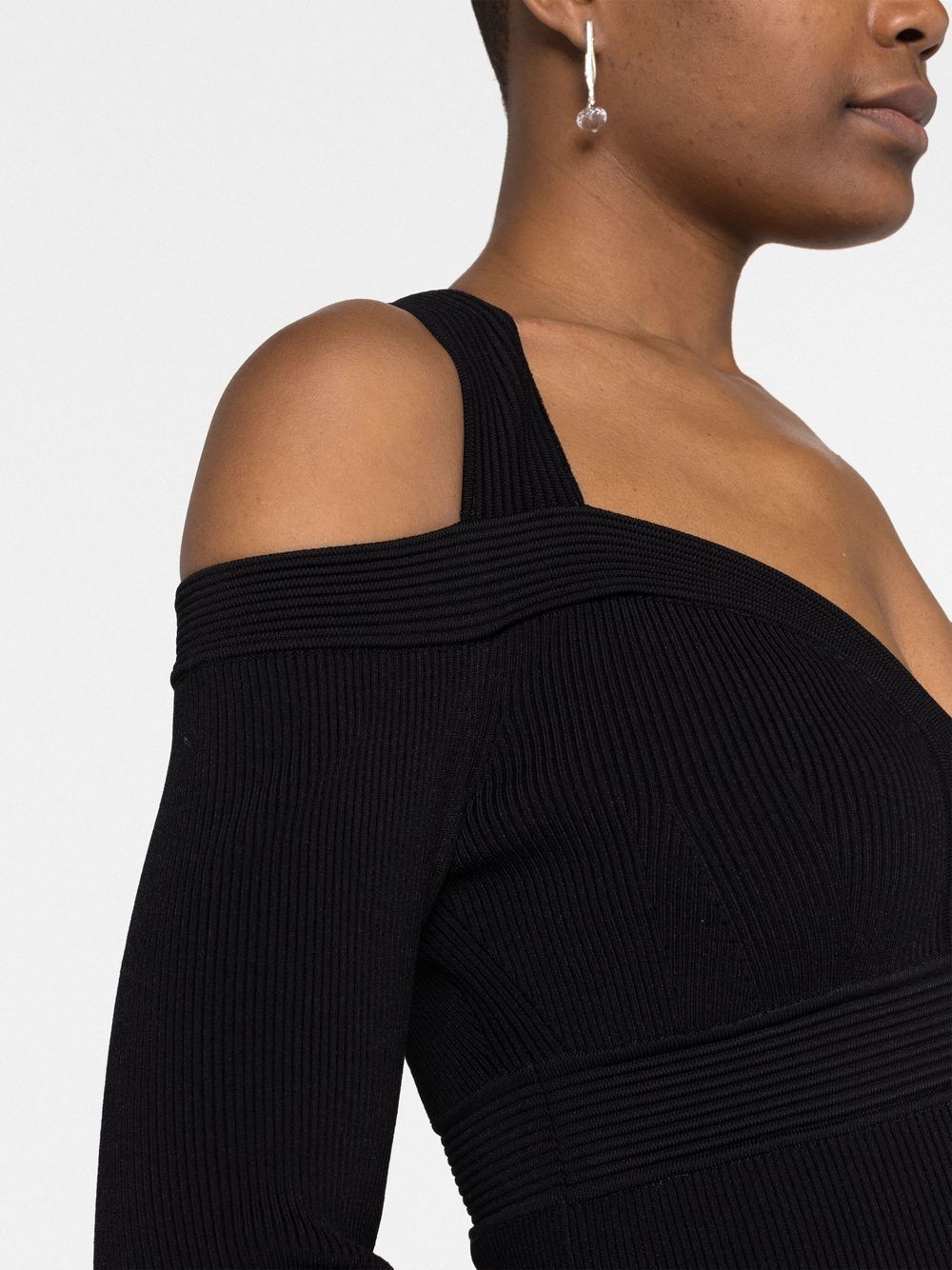 Alexander McQueen Short knitted dress with V-neck-Dresses-Alexander Mcqueen-M-Urbanheer