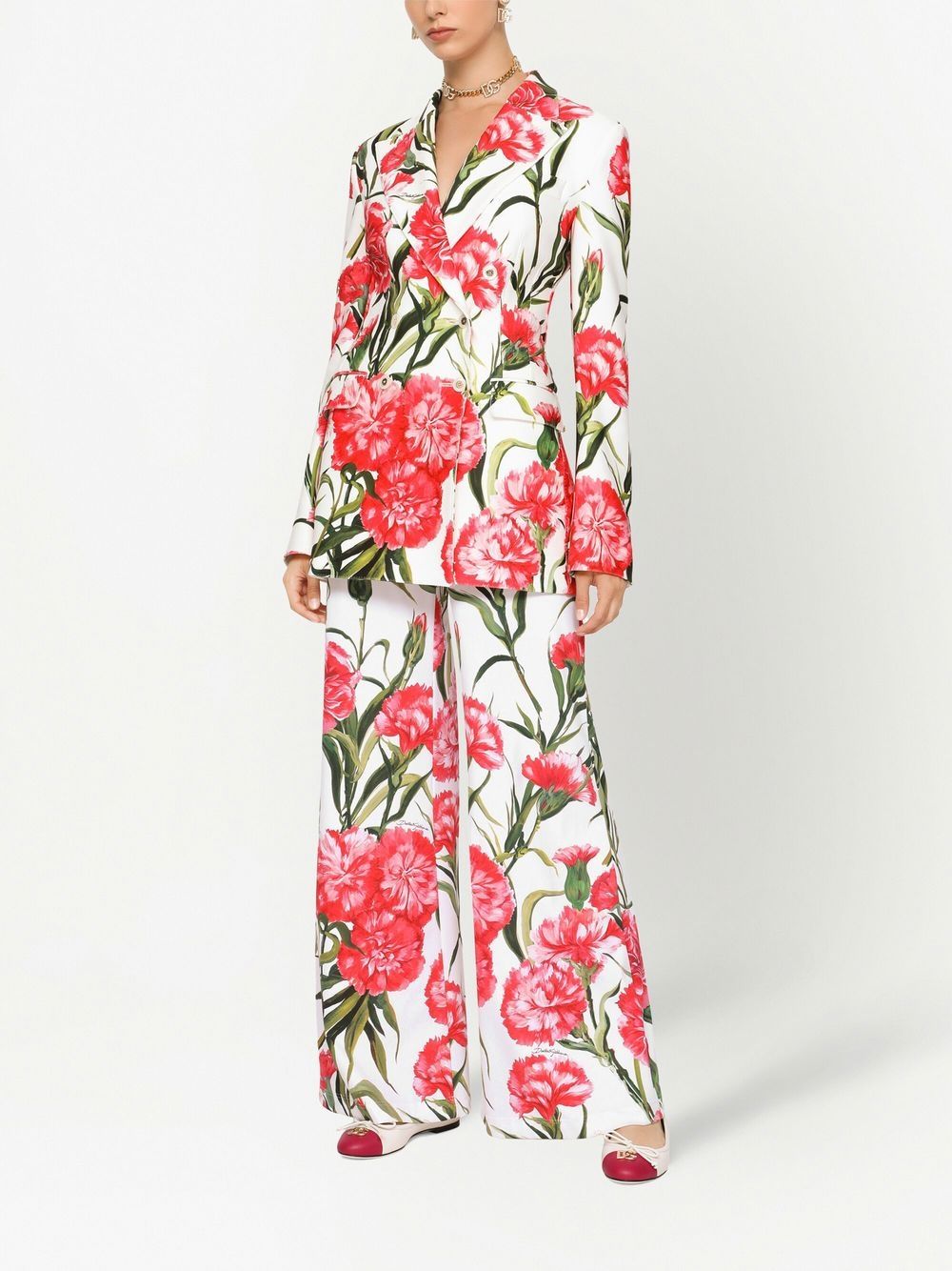 Dolce & Gabbana floral print double-breasted blazer-Jackets-Dolce & Gabbana-42-Urbanheer