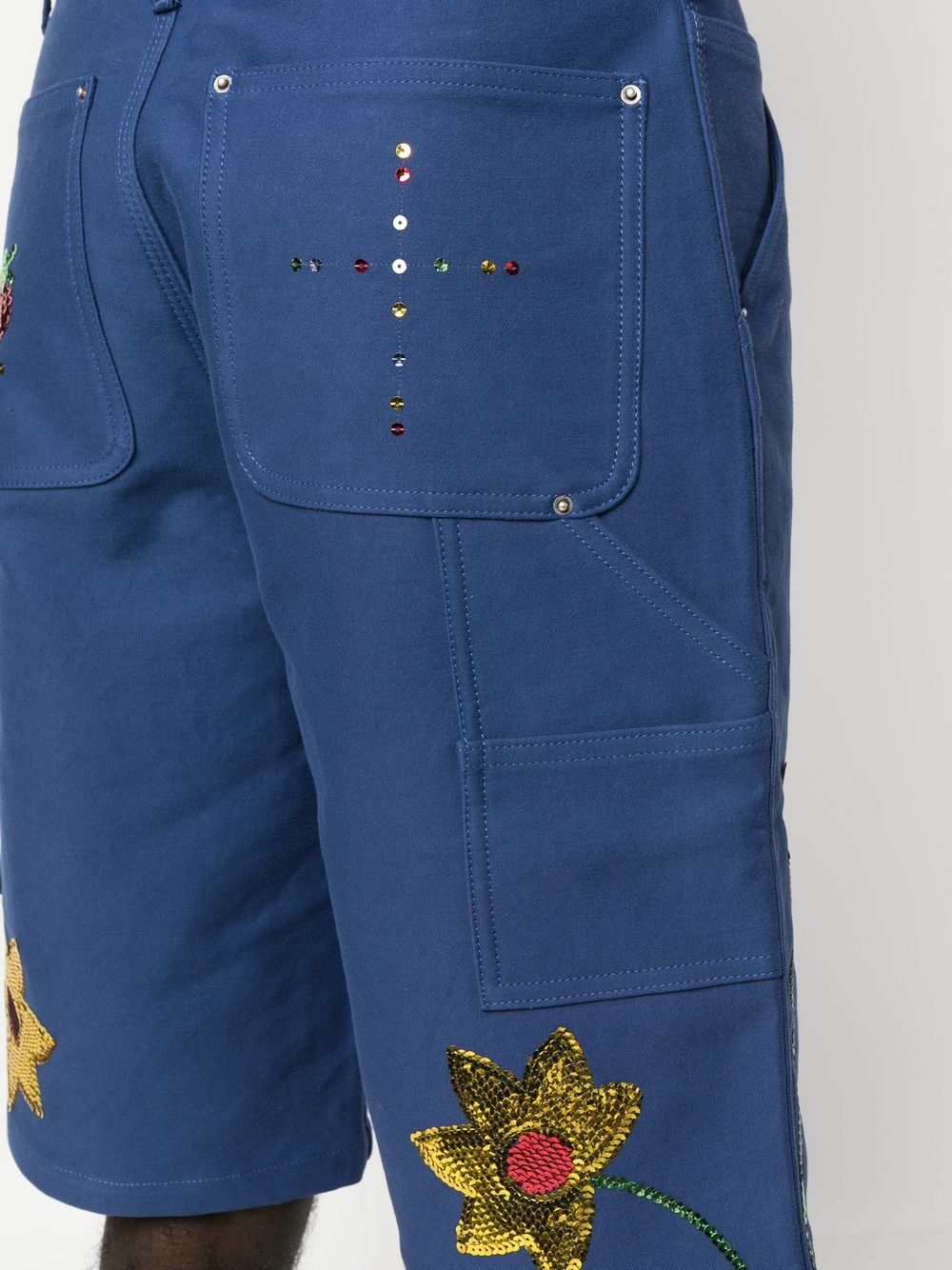 SKY HIGH FARM WORKWEAR Shorts Blue-Short trousers-Sky High Farm Workwear-M-Urbanheer