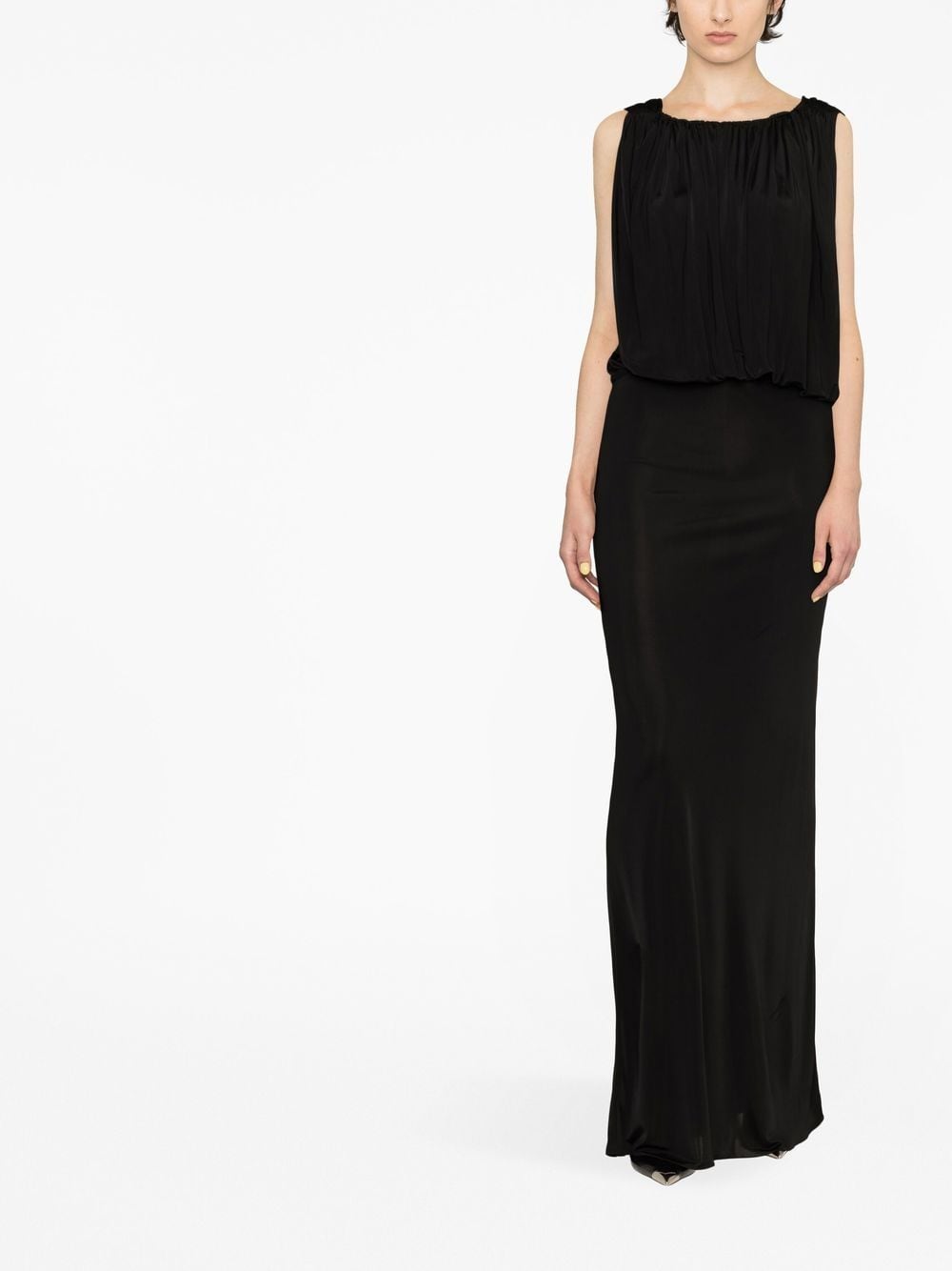 Saint Laurent draped sleeveless jersey dress-Dresses-Saint Laurent-36-Urbanheer