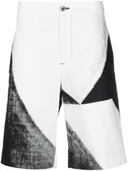 Alexander McQueen abstract-print cotton bermuda shorts-Short trousers-Alexander Mcqueen-46-Urbanheer