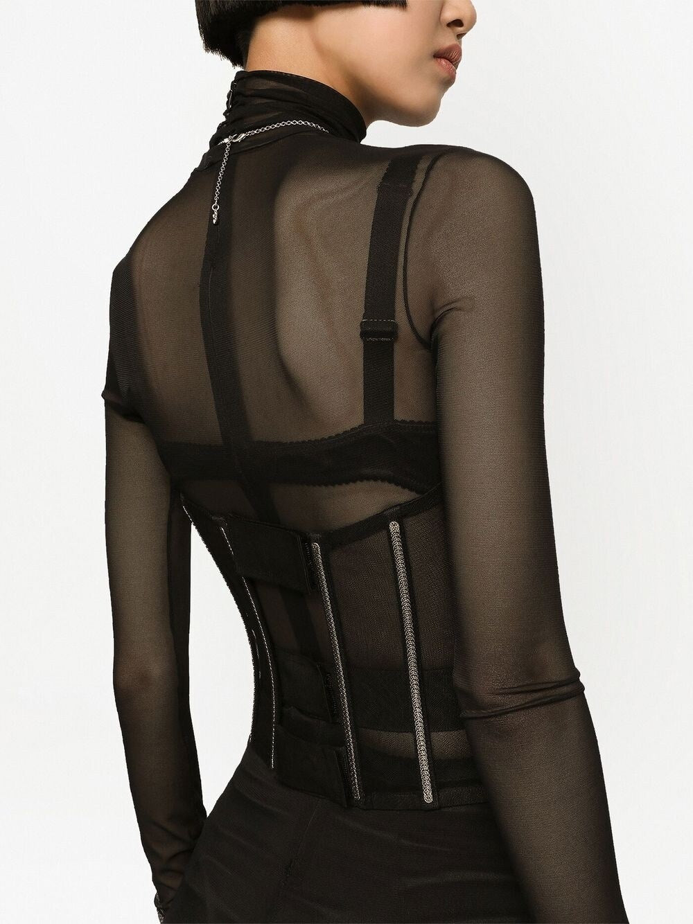 Dolce & Gabbana Tulle corset belt with boning-Belts-Dolce & Gabbana-42-Urbanheer