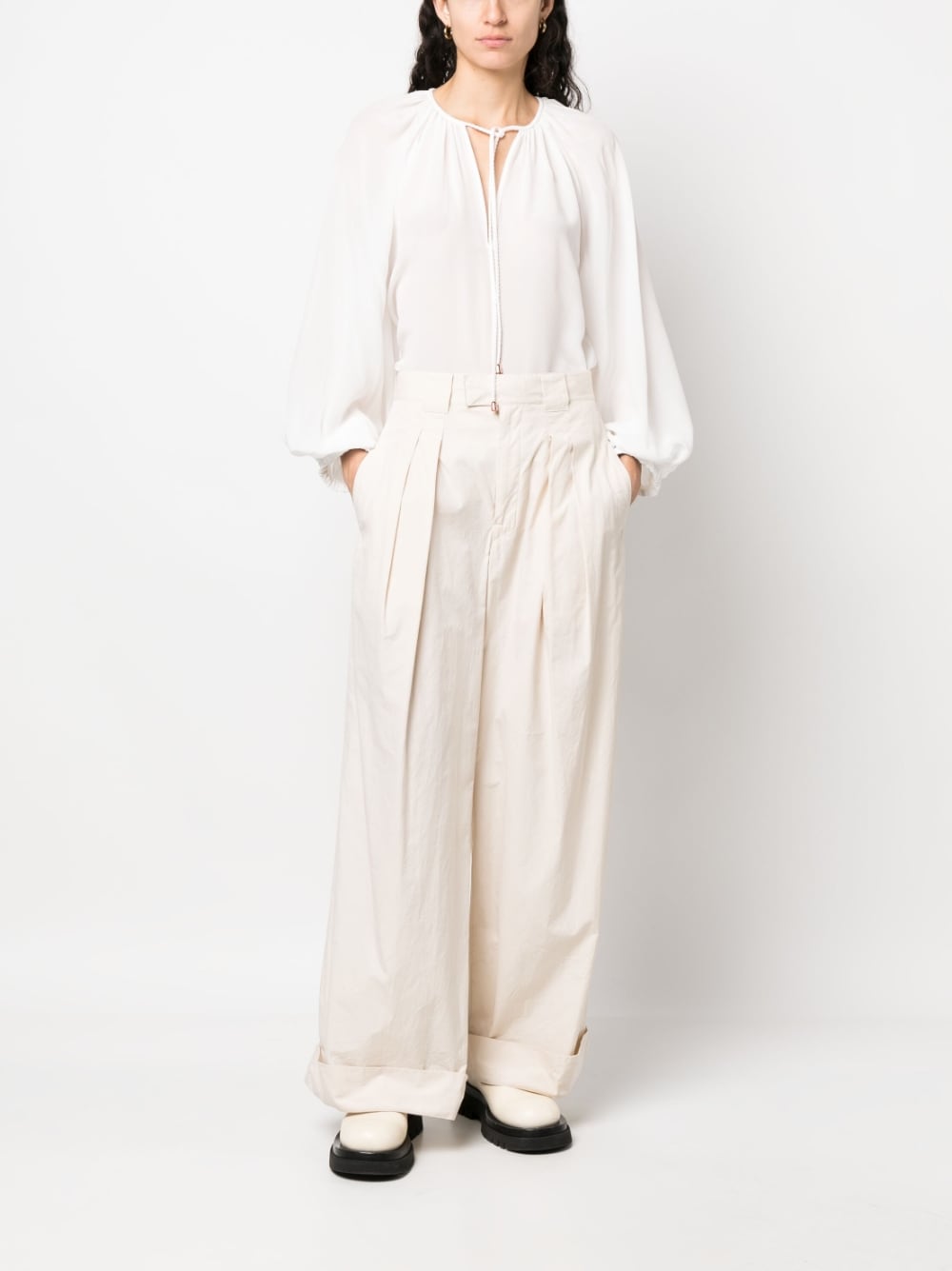 PHAEONIA Top White-Topwear-Phaeonia-38-Urbanheer