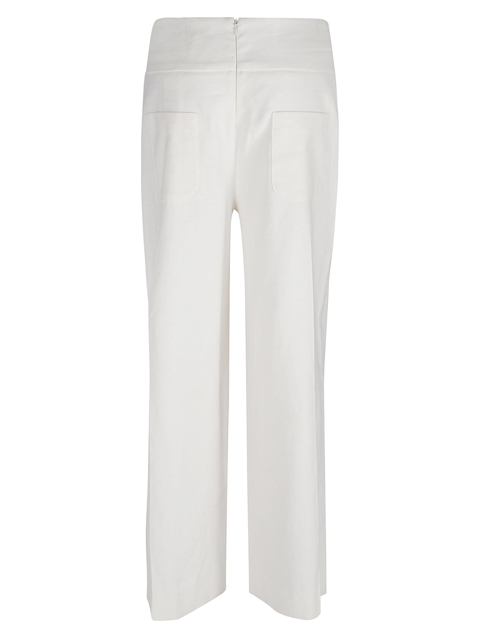Via Masini 80 Trousers White-Trousers-Via Masini 80-42-Urbanheer