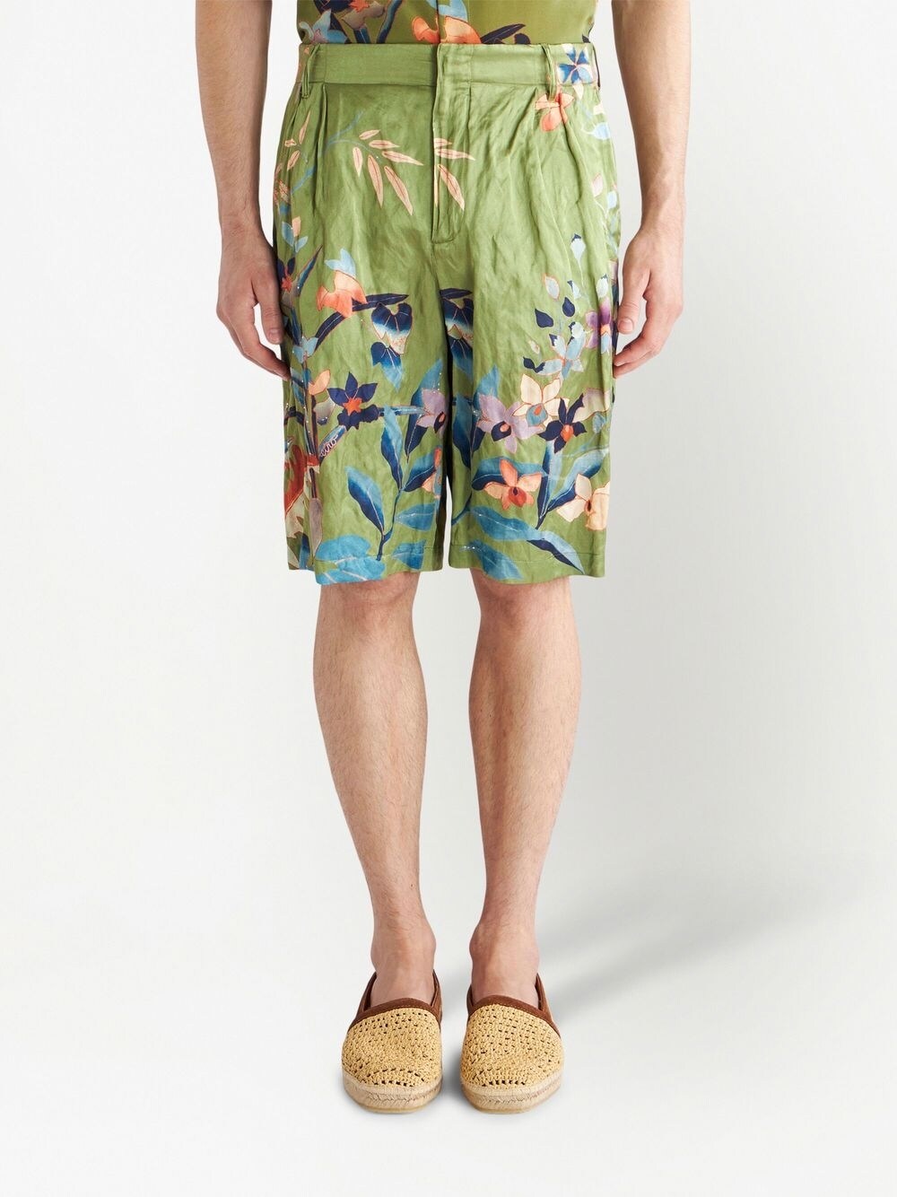 Etro Shorts Green-Short trousers-Etro-46-Urbanheer