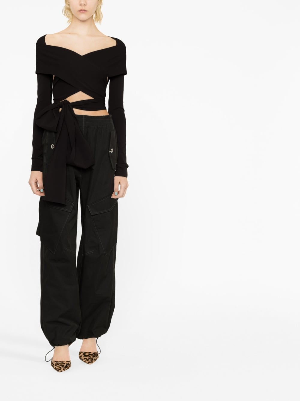 Dolce & Gabbana cut-out Wrap Top-Topwear-Dolce & Gabbana-42-Urbanheer