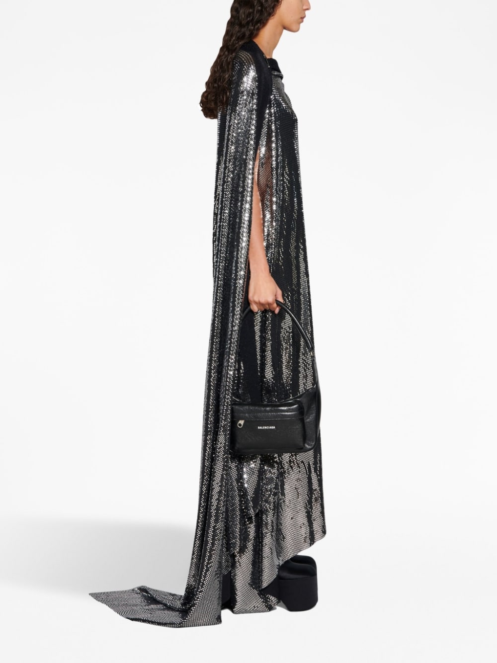 Balenciaga Metallic Effect Midi Dress-Dresses-Balenciaga-38-Urbanheer