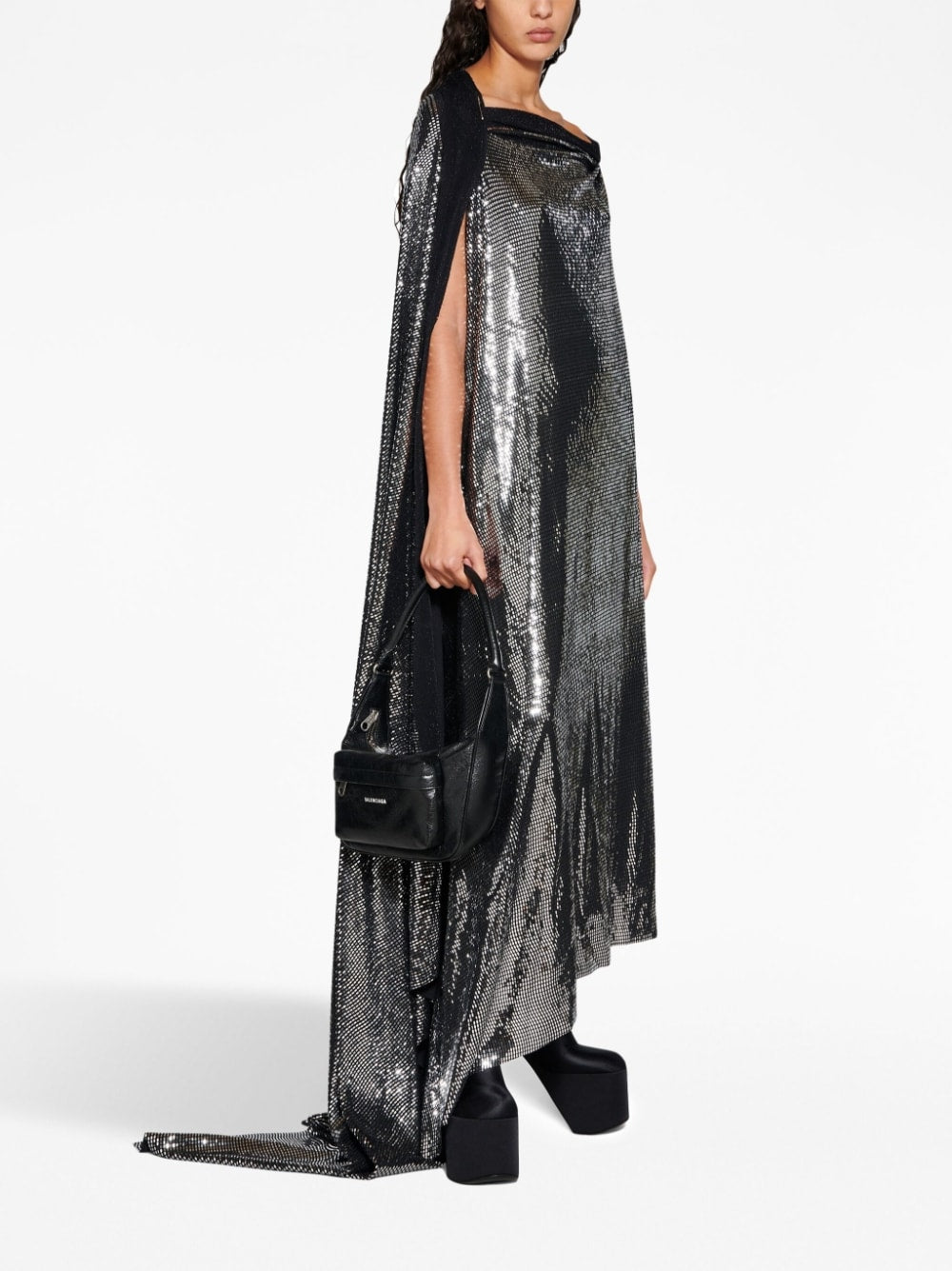 Balenciaga Metallic Effect Midi Dress-Dresses-Balenciaga-38-Urbanheer