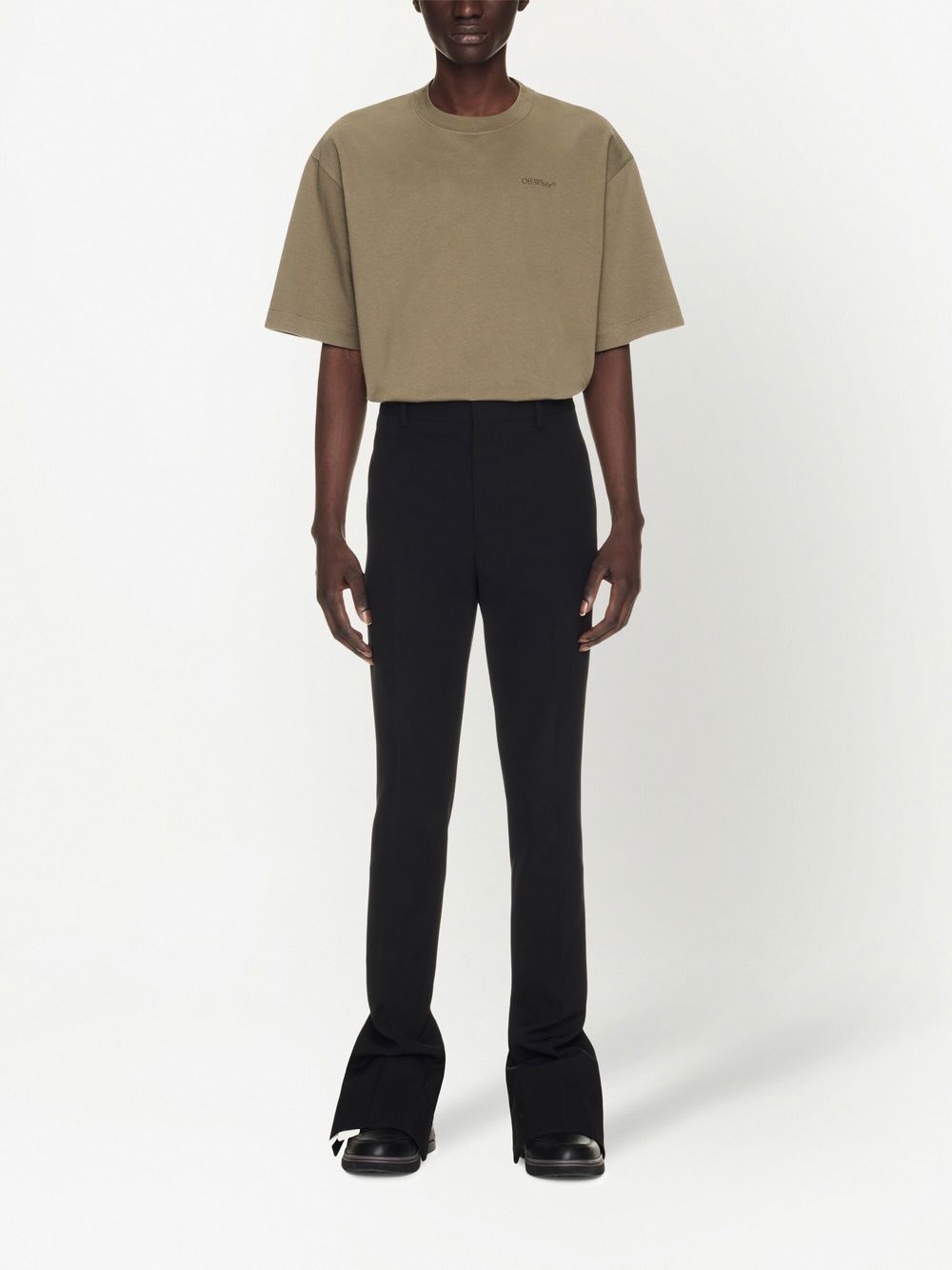 Off White Wool skinny trousers-Trousers-Off White-48-Urbanheer