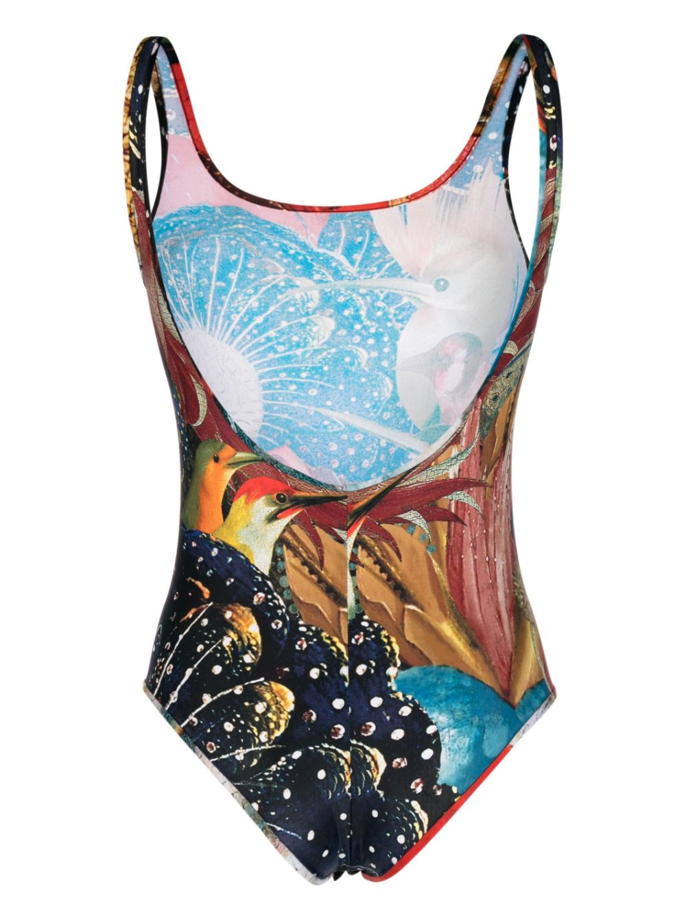 Alexander McQueen Hieronymus Bosch-print Jersey Bodysuit-Beachwear & underwear-Alexander Mcqueen-38-Urbanheer