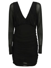 Saint Laurent Short dress with V-neck-Dresses-Saint Laurent-38-Urbanheer
