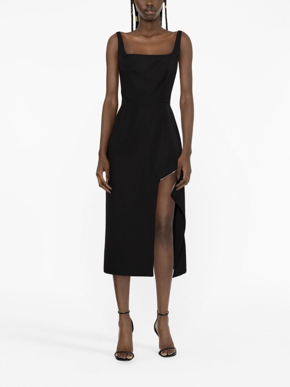 Alexander McQueen zip-embellished Midi Dress-Dresses-Alexander Mcqueen-40-Urbanheer