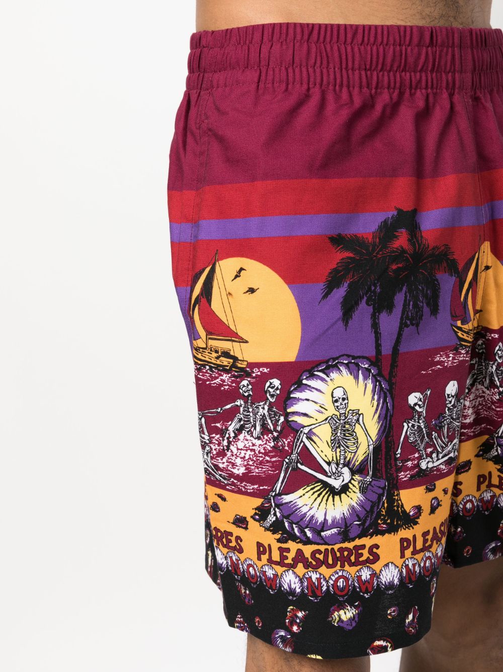 Pleasures Shorts Bordeaux-Short trousers-Pleasures-S-Urbanheer