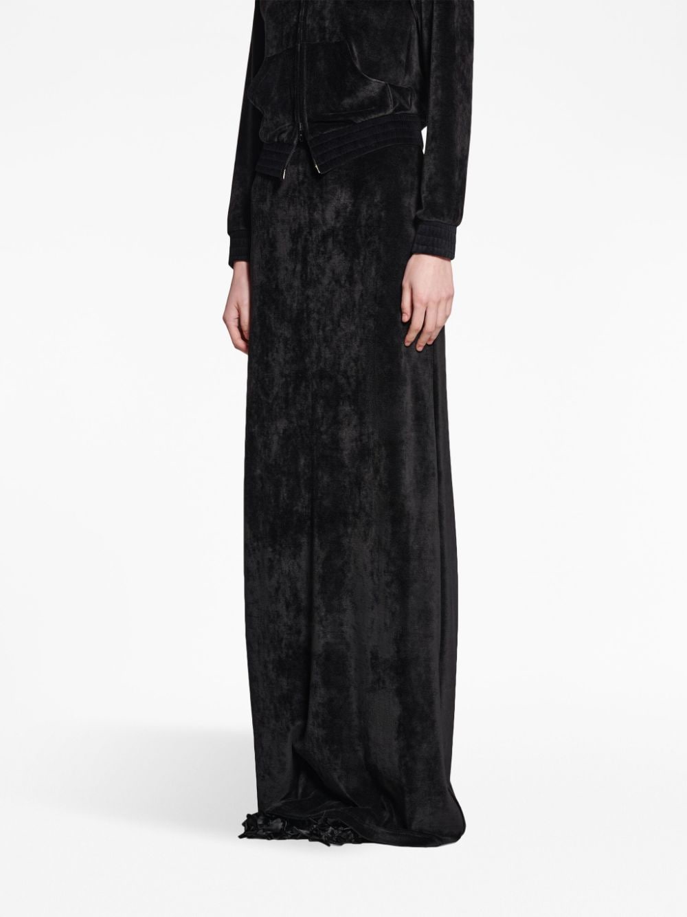Balenciaga velvet-effect high-waisted skirt-Skirts-Balenciaga-36-Urbanheer