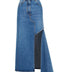 Alexander McQueen denim midi skirt