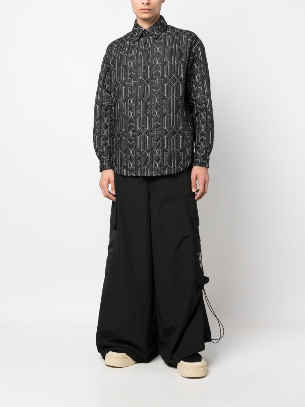 Palm Angels Shirts Grey-Shirts-Palm Angels-L-Urbanheer