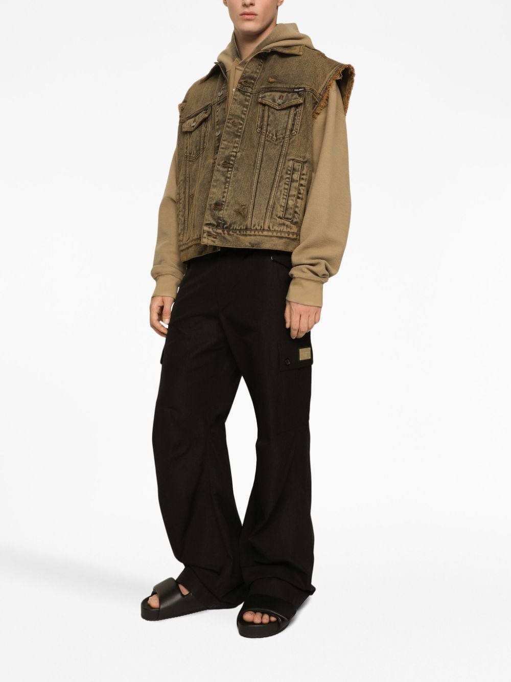 Dolce & Gabbana Cargo With Logo Plaque-Trousers-Dolce & Gabbana-48-Urbanheer