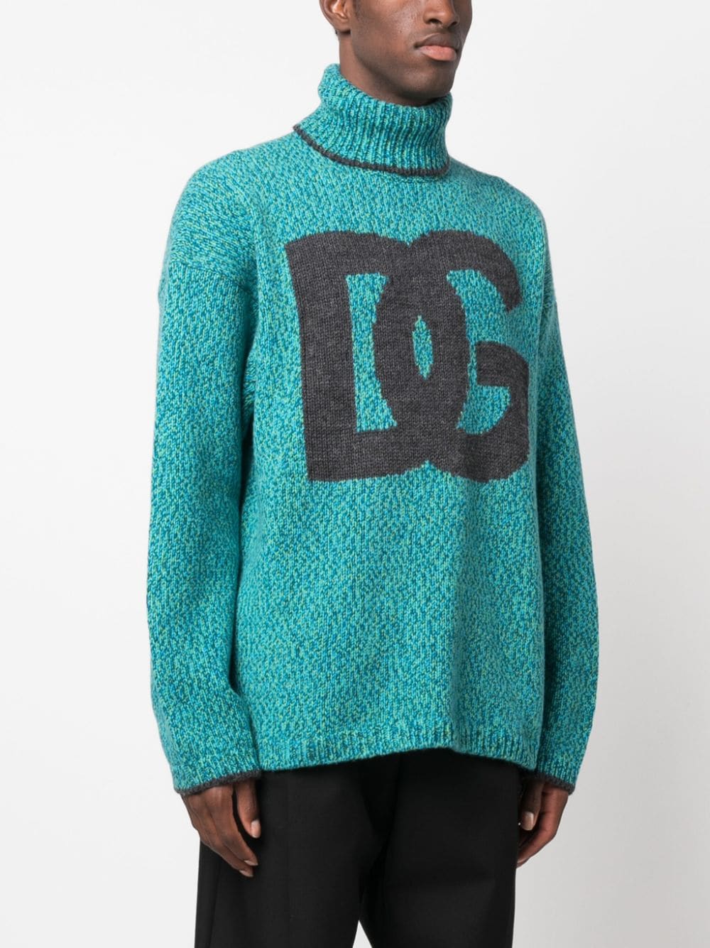 Dolce & Gabbana intarsia-knit logo jumper-Topwear-Dolce & Gabbana-M-Urbanheer
