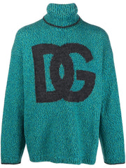 Dolce & Gabbana intarsia-knit logo jumper-Topwear-Dolce & Gabbana-M-Urbanheer