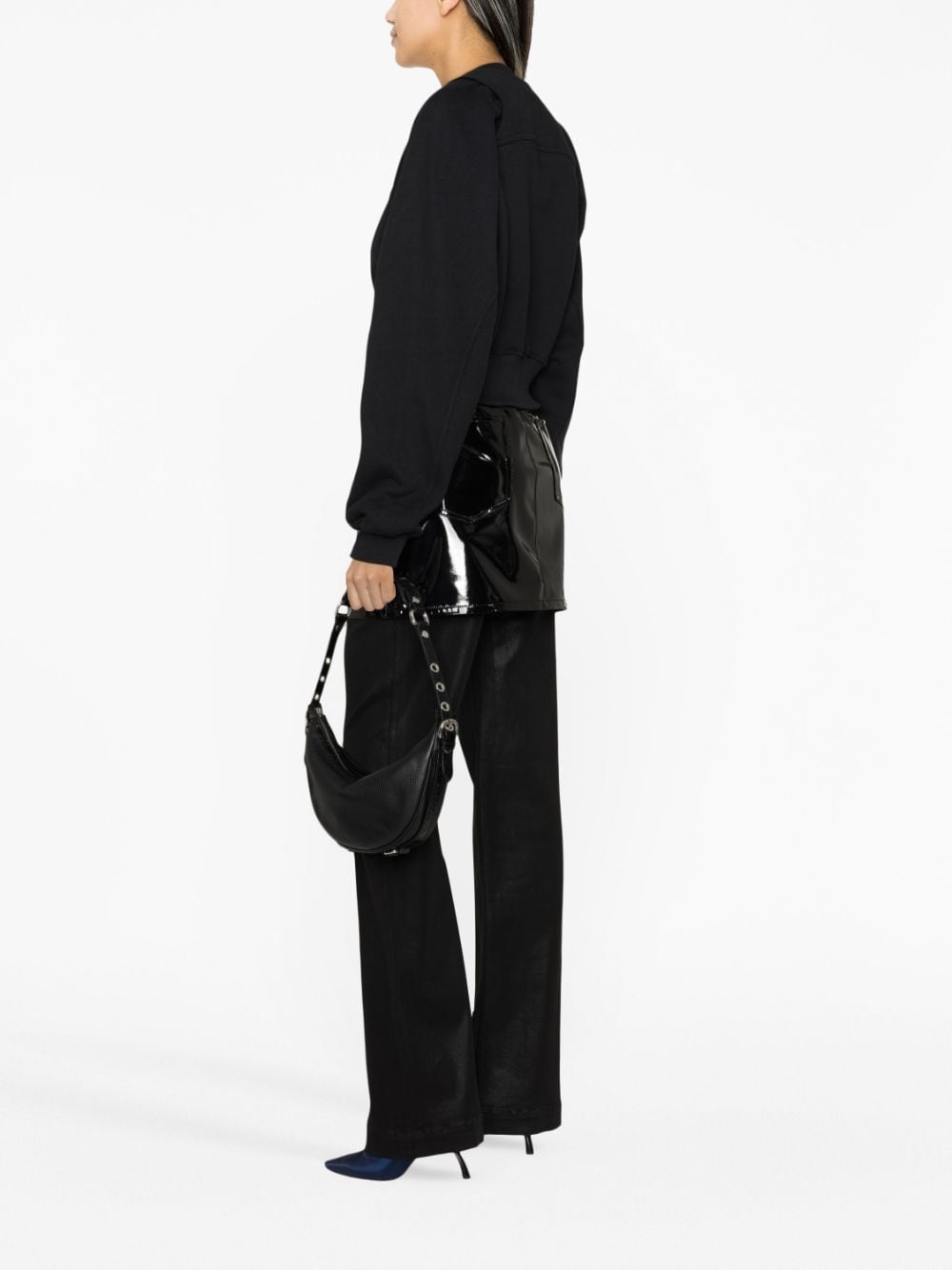 Off White Printed Crop Sweatshirt-Topwear-Off White-L-Urbanheer