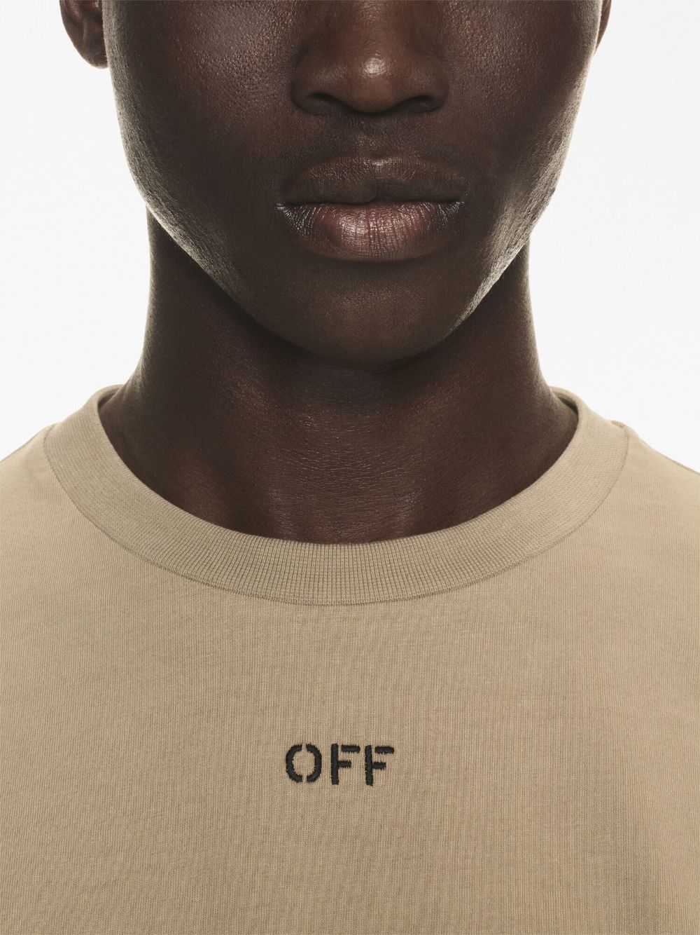 Off White Logo cotton t-shirt-Topwear-Off White-S-Urbanheer
