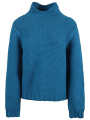 Liviana Conti Sweaters Blue-Topwear-Liviana Conti-38-Urbanheer