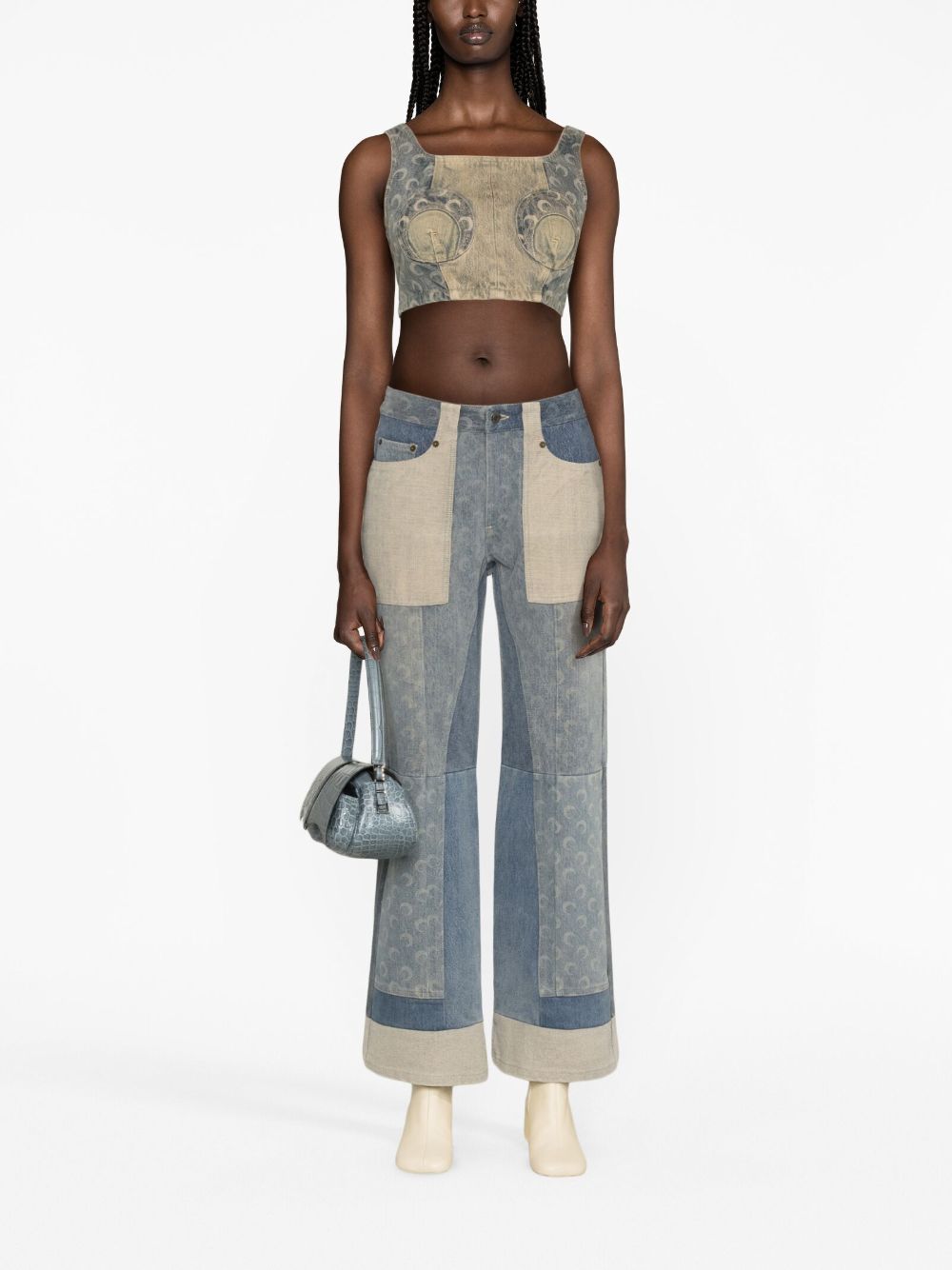 MARINE SERRE Top Denim-Topwear-Marine Serre-36-Urbanheer