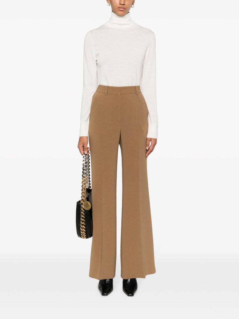 Alberto Biani Trousers Camel-Trousers-Alberto Biani-46-Urbanheer