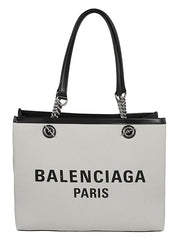 Balenciaga logo print canvas tote bag-Shopper-Balenciaga-UNI-Urbanheer