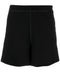Ganni logo-patch shorts