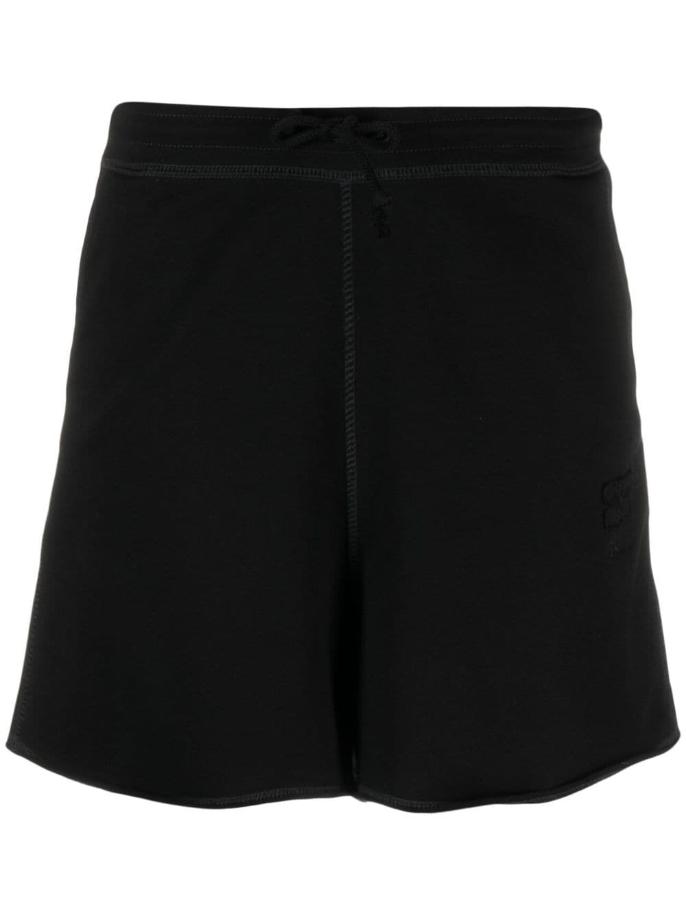 Ganni logo-patch shorts-Short trousers-Ganni-M-Urbanheer