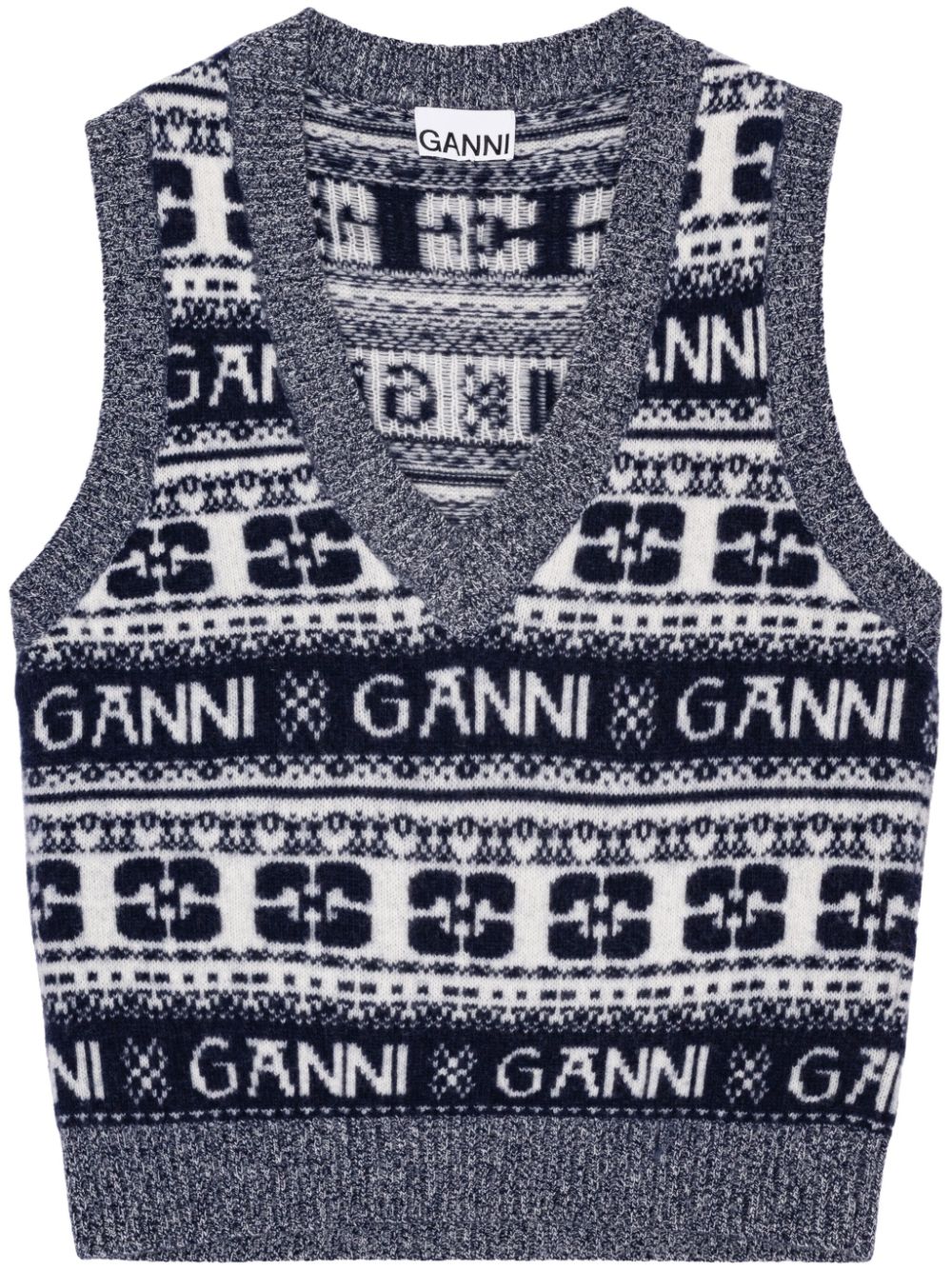 GANNI Sweaters Grey-Topwear-Ganni-L-Urbanheer