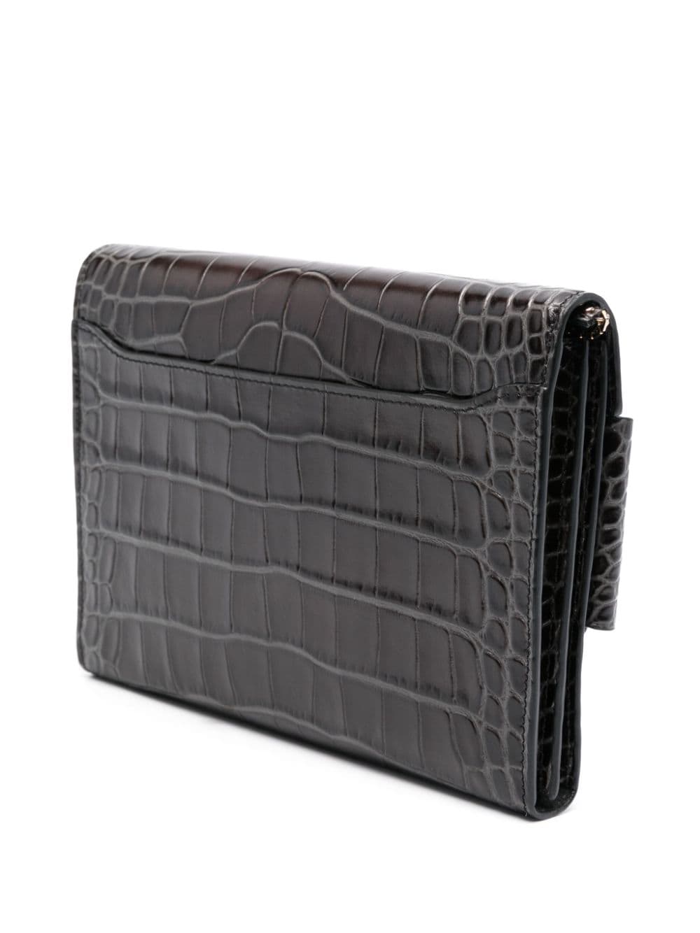 Boyy Buckle travel case croco embossed leather clutch bag-Clutches-Boyy-UNI-Urbanheer