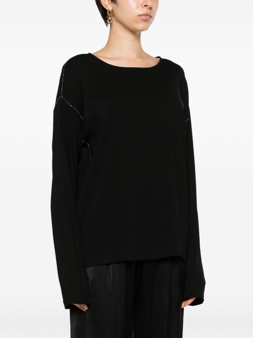 Fabiana Filippi Sweaters Black-Topwear-Fabiana Filippi-40-Urbanheer
