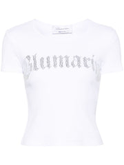 Blumarine T-shirts and Polos White-Topwear-Blumarine-M-Urbanheer