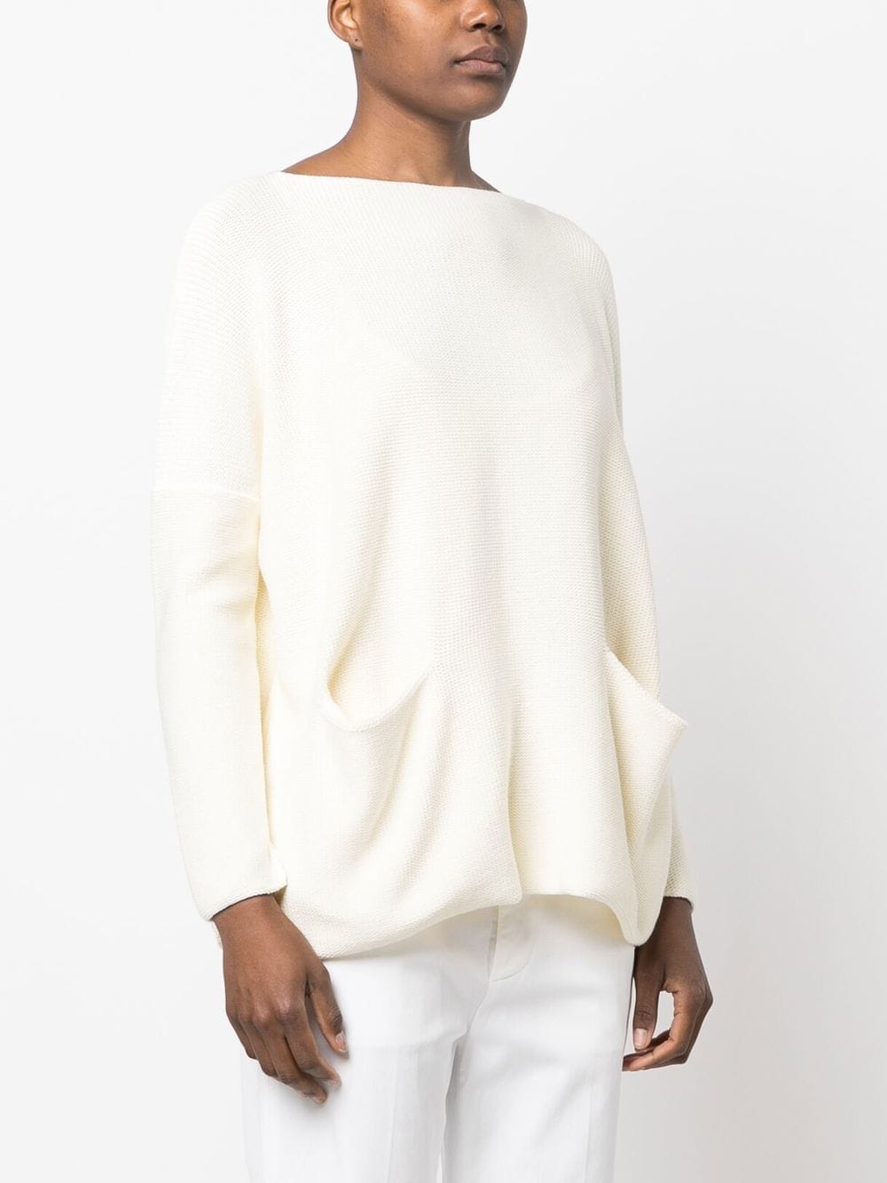 Daniela Gregis Sweaters White-Topwear-Daniela Gregis-UNI-Urbanheer