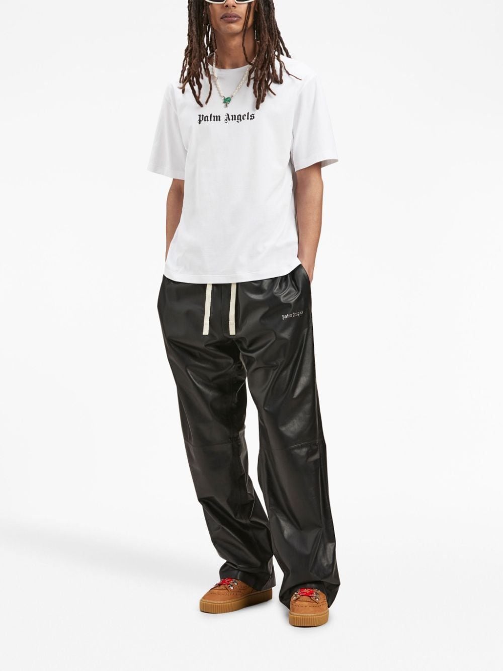 Palm Angels T-shirts and Polos White-Topwear-Palm Angels-M-Urbanheer