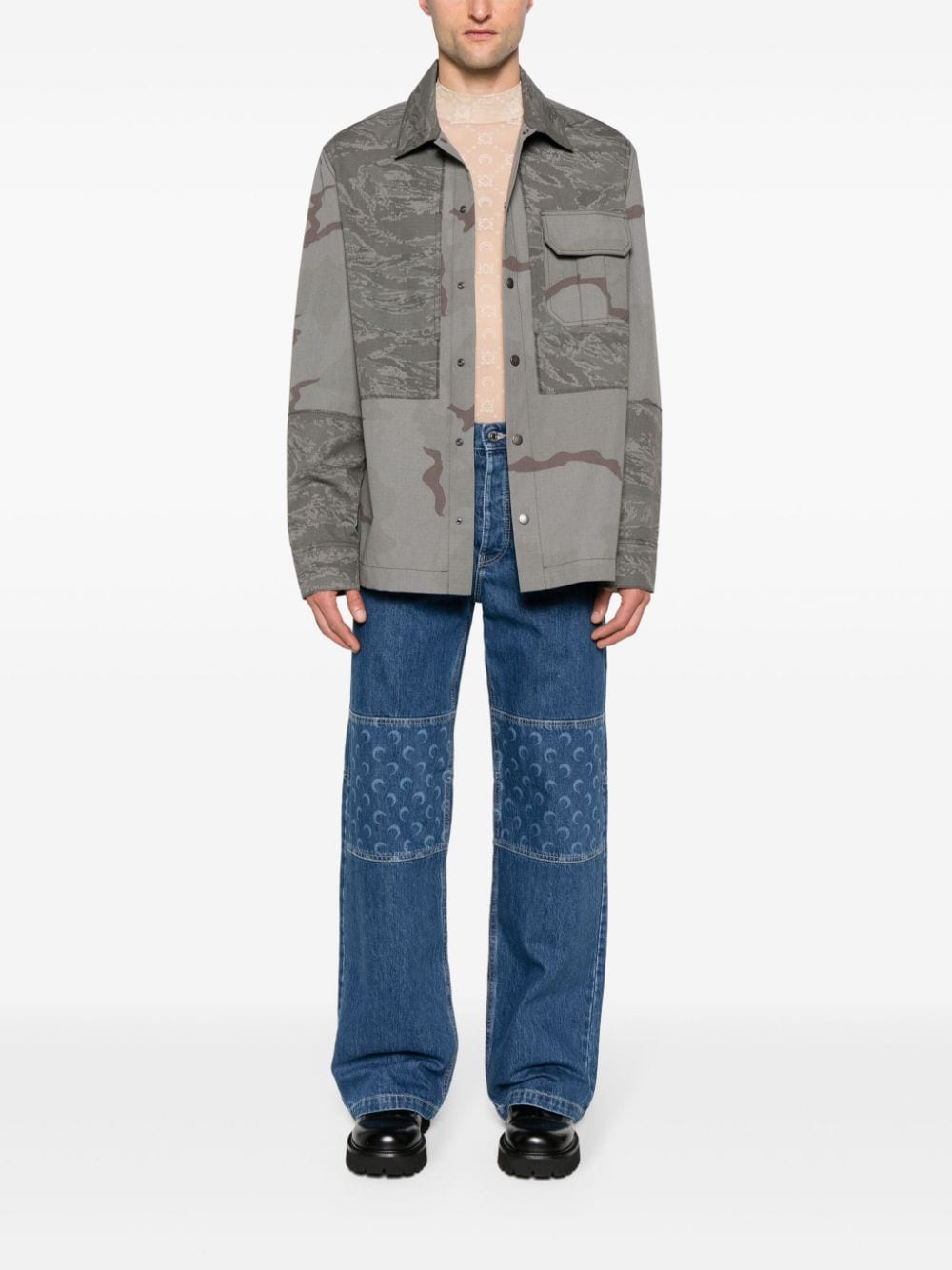 MARINE SERRE Coats Grey-Jackets-Marine Serre-46-Urbanheer