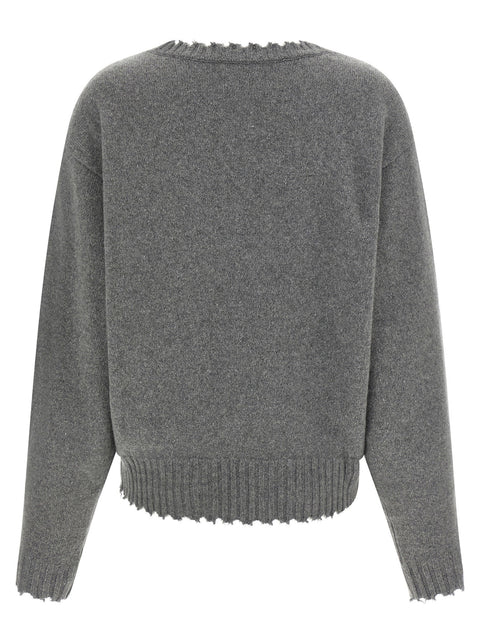Nude Fringed Hem Sweater
