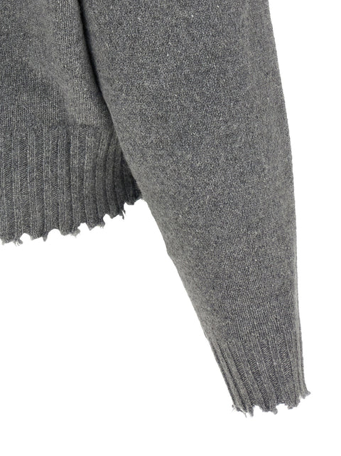 Nude Fringed Hem Sweater