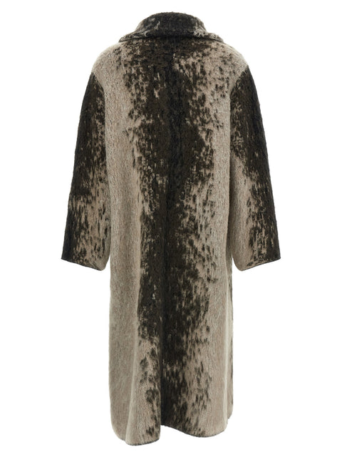 Nude Wool And Alpaca Coat