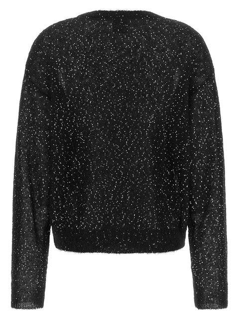 Nude Micro Sequin Sweater