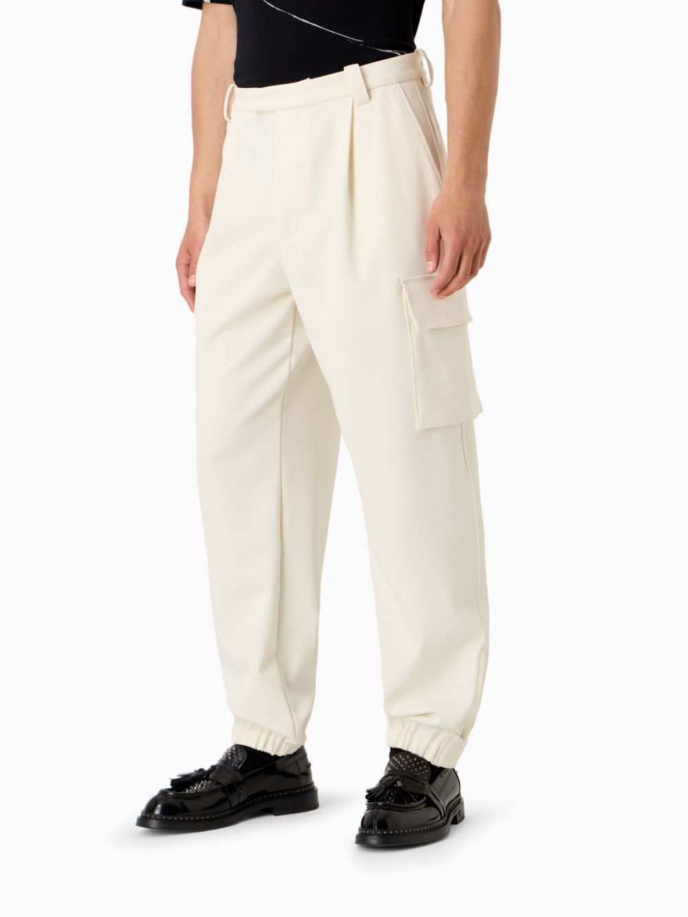 Emporio Armani E.ARMANI EXCLUSIVE PRE Trousers White-Trousers-Emporio Armani-46-Urbanheer