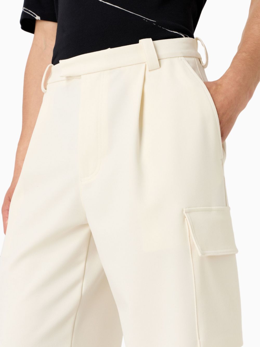 Emporio Armani E.ARMANI EXCLUSIVE PRE Trousers White-Trousers-Emporio Armani-46-Urbanheer