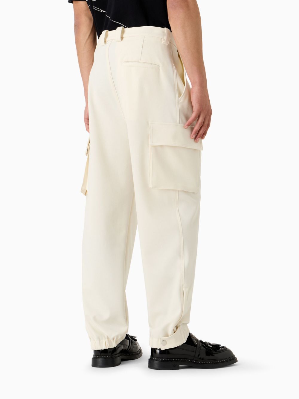 Emporio Armani E.ARMANI EXCLUSIVE PRE Trousers White-Trousers-Emporio Armani-46-Urbanheer
