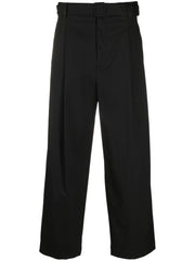 Emporio Armani E.ARMANI EXCLUSIVE PRE Trousers Black-Trousers-Emporio Armani-48-Urbanheer