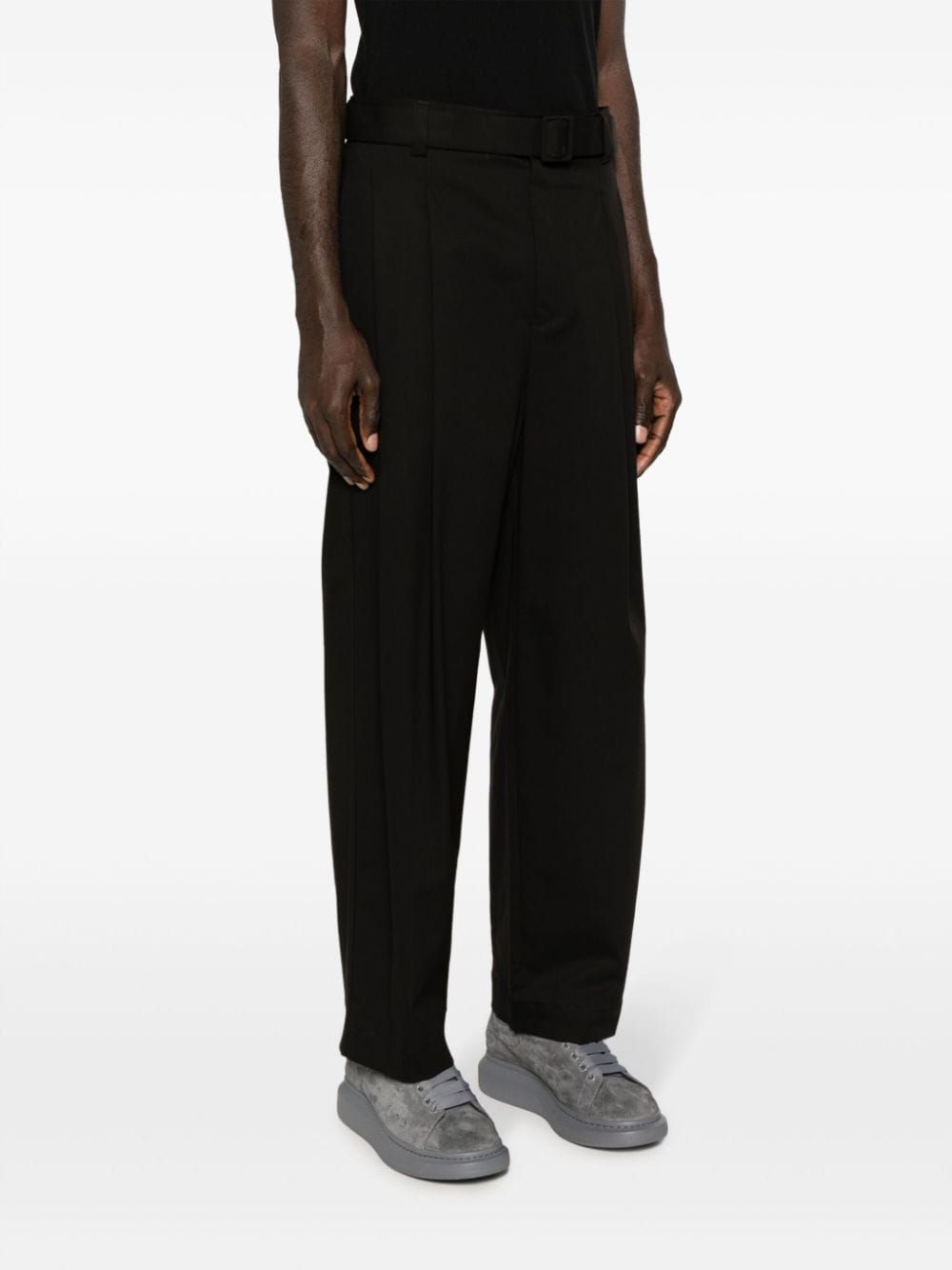 Emporio Armani E.ARMANI EXCLUSIVE PRE Trousers Black-Trousers-Emporio Armani-48-Urbanheer