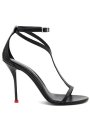 Alexander McQueen Harness 90mm leather sandals