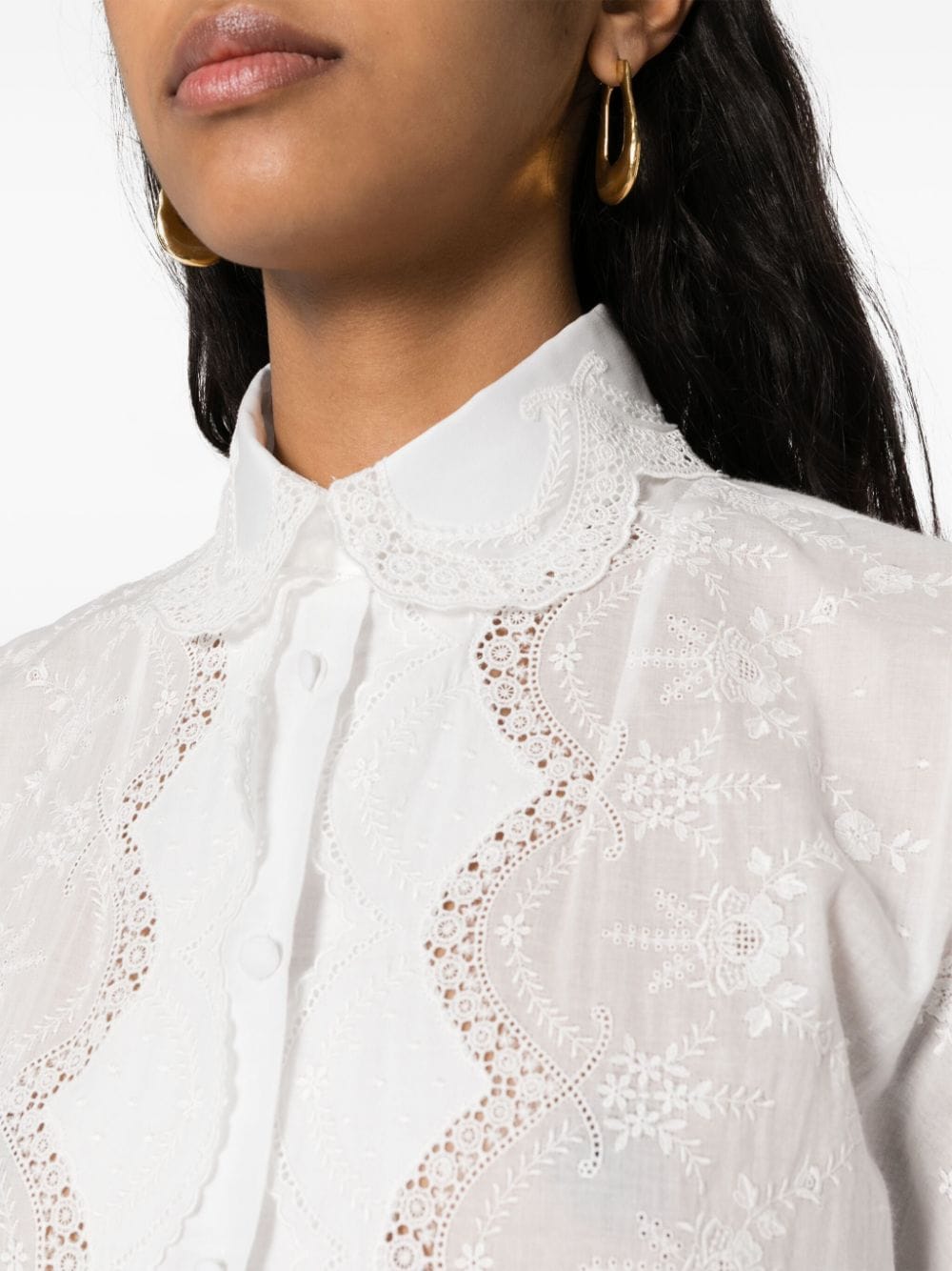 Ermanno Scervino Embroidered shirt dress-Dresses-Ermanno Scervino-38-Urbanheer