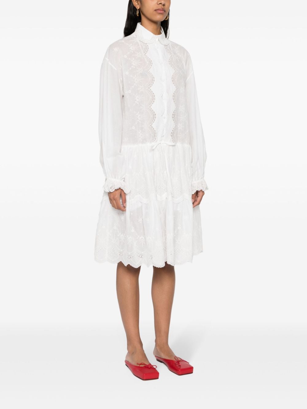 Ermanno Scervino Embroidered shirt dress-Dresses-Ermanno Scervino-38-Urbanheer